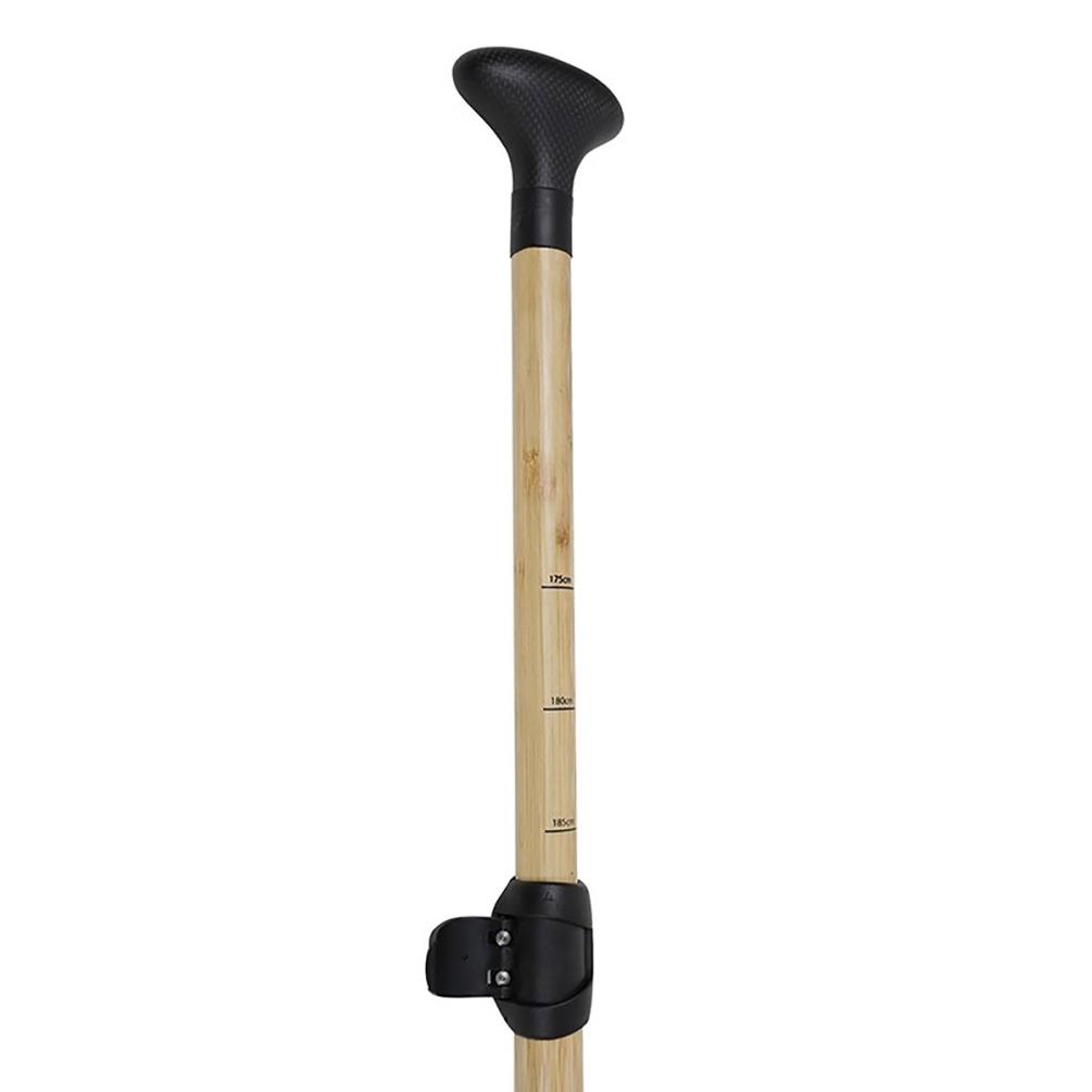 Two Bare Feet 2 Piece Bamboo Carbon Pro SUP Paddle - Black Extra Image 5
